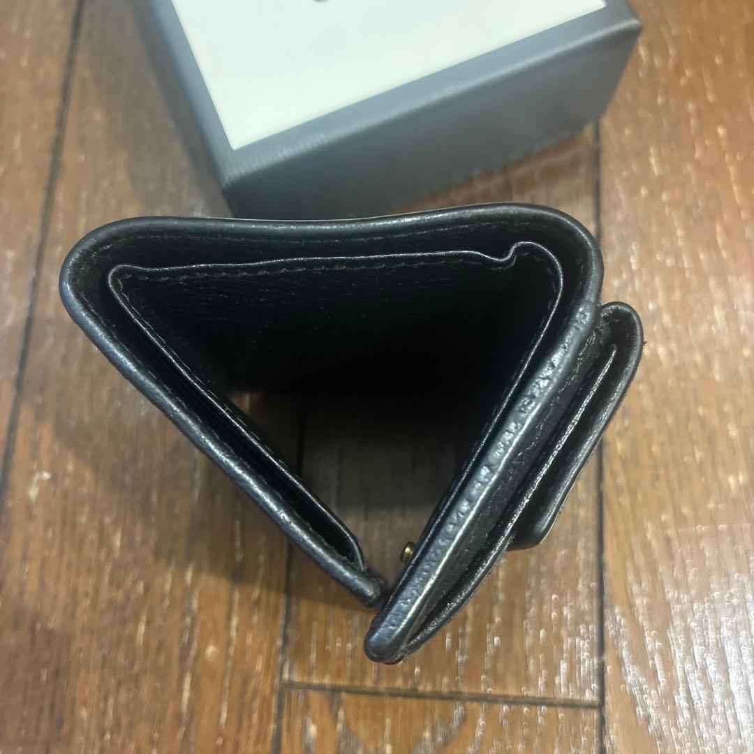 胡桃様　GUCCI 三つ折り財布　黒