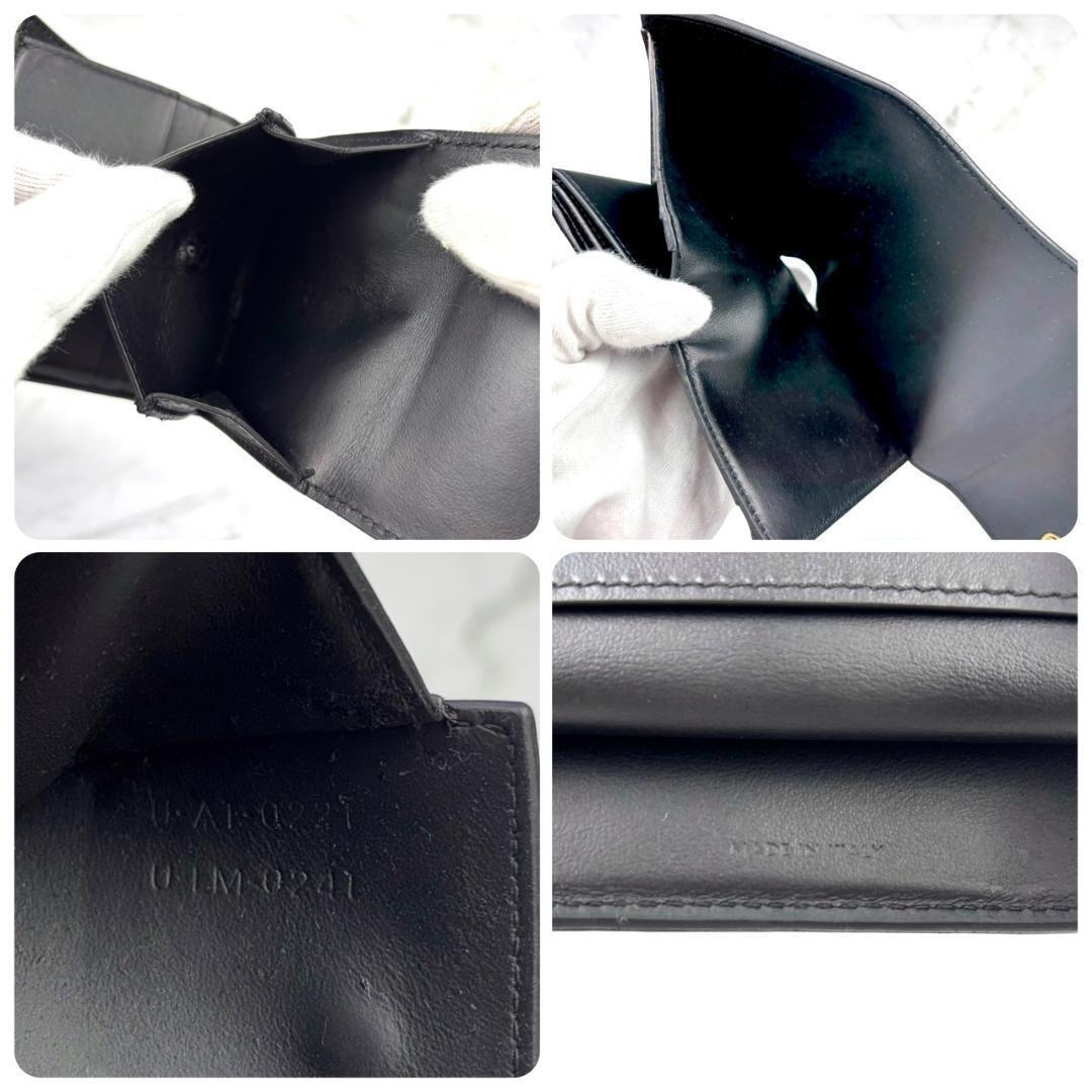 【極美品】CELINE⭐セリーヌ スモール トリフォールド 3つ折り財布 黒