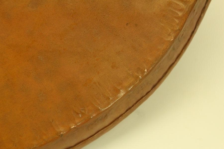 煎茶盆 銅槌目円盆 蔵苑造 共箱(ZE363)