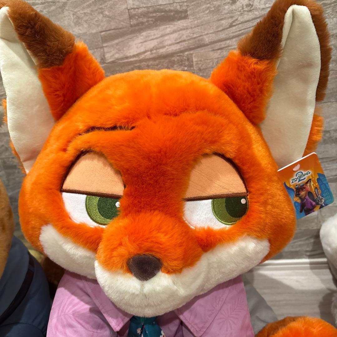 ズートピア2 ニック ぬいぐるみ　コストコ　ブランケット付　ディズニー