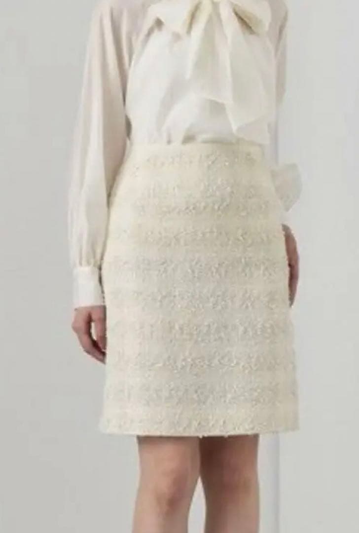 【Sky Lani】新品　2024 秋冬アイボリー タイトスカート