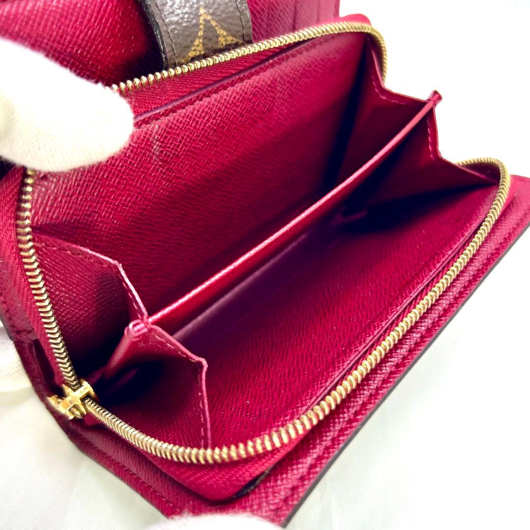 ルイヴィトン モノグラム ポルトフォイユジュリエット M69433 フューシャ