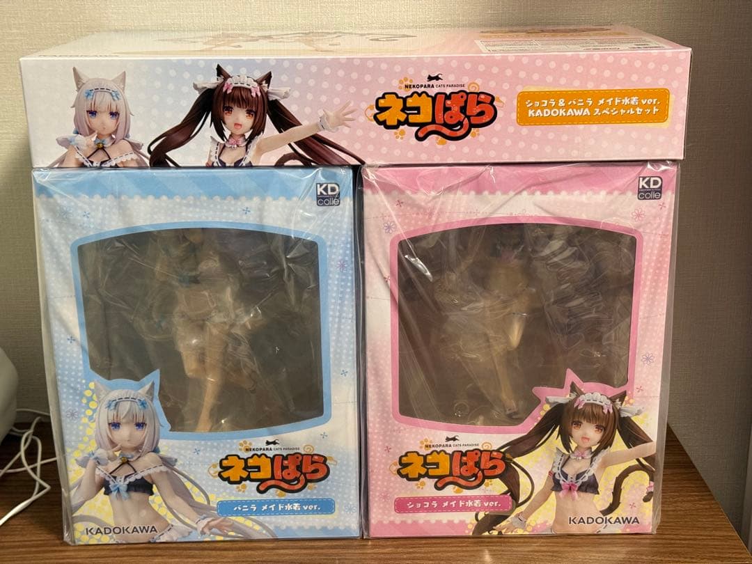 【未開封】 KDcolle 『ネコぱら』ショコラ＆バニラ メイド水着ver.