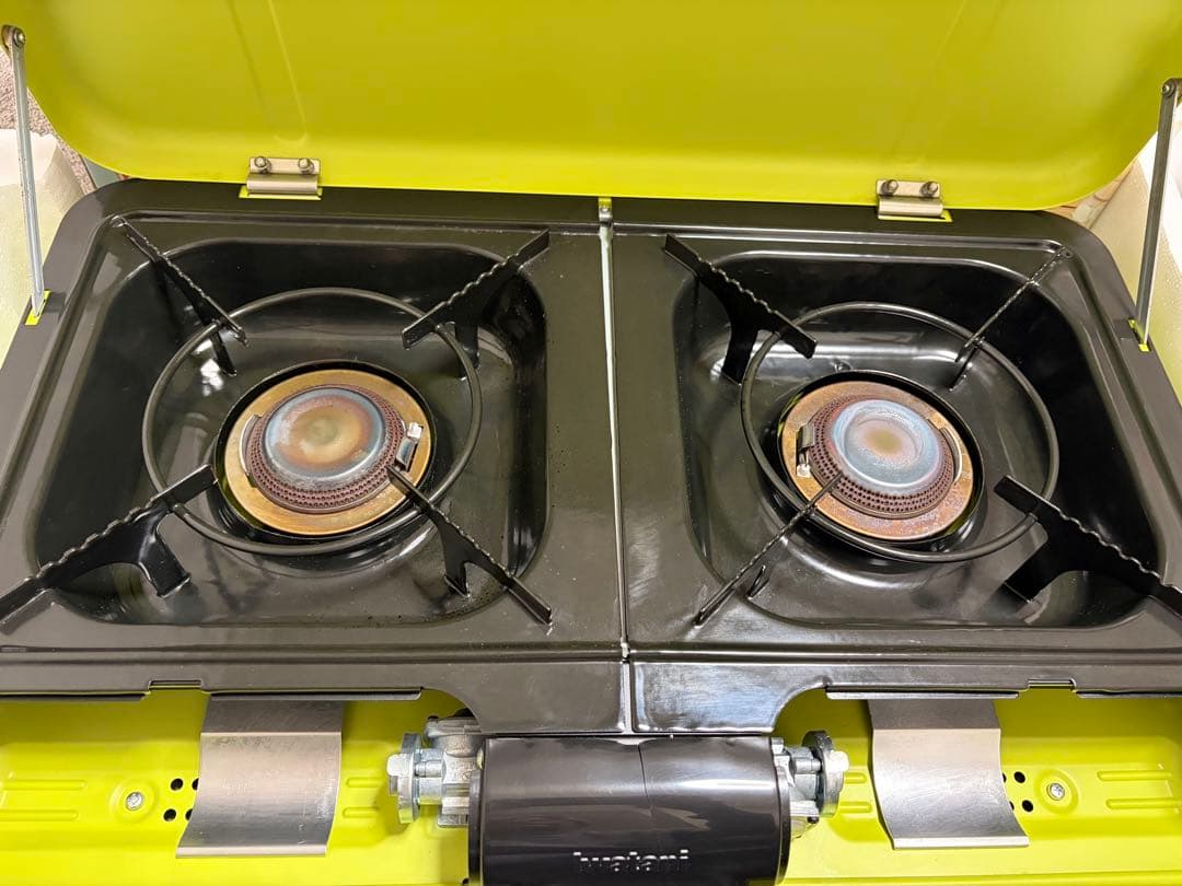 【中古】イワタニ FLAT TWINS BBQ CB-TBG-2-OL