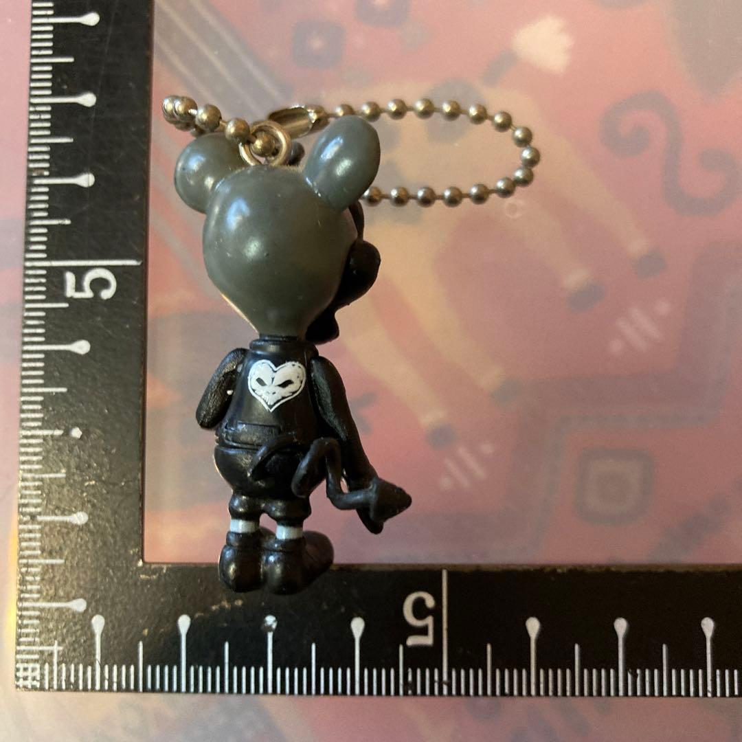 キーホルダー　デビルミッキーマウス　レア　ディズニー　ハート　スカル　ライダース