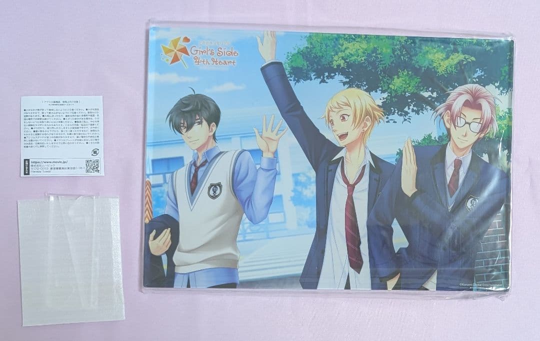 ときメモ gs4 風真玲太 本多行 七ツ森実 描きおろしA4アクリルパネルA