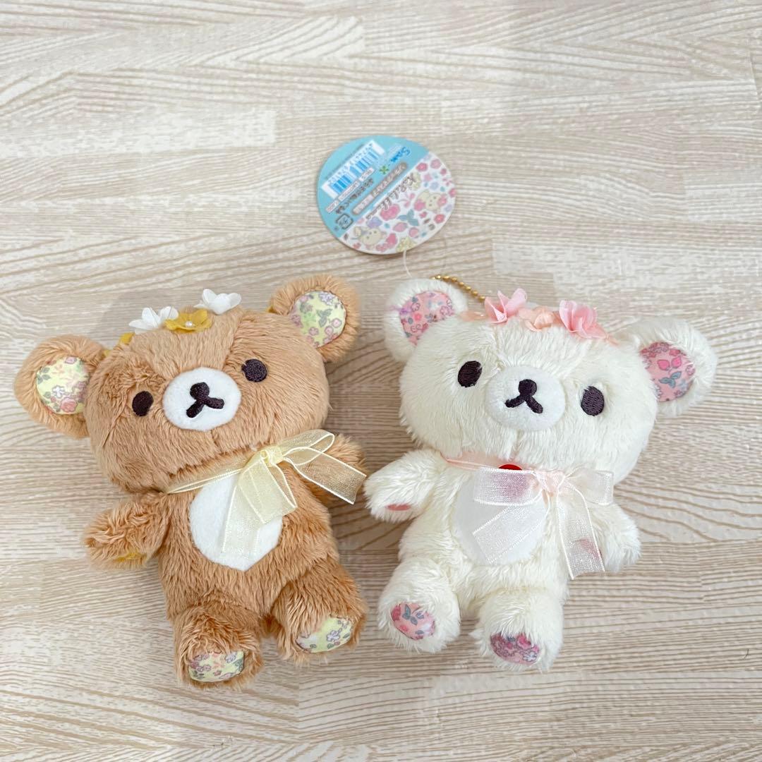 ストア限定◆リラックマ コリラックマ 花冠 小花柄 ぶらさげぬいぐるみ