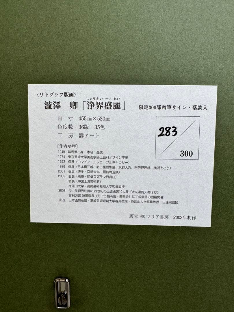 澁澤卿(群馬県)●浄界盛麗 風景画 紅葉 秋 寺社 日本画家 絵画 版画