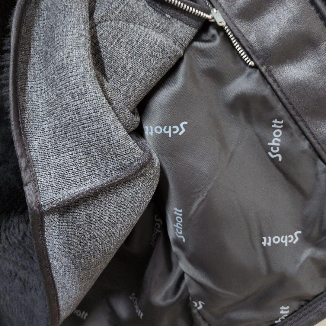 最終値下げショット　シングルライダース　黒　本革　サイズ 36