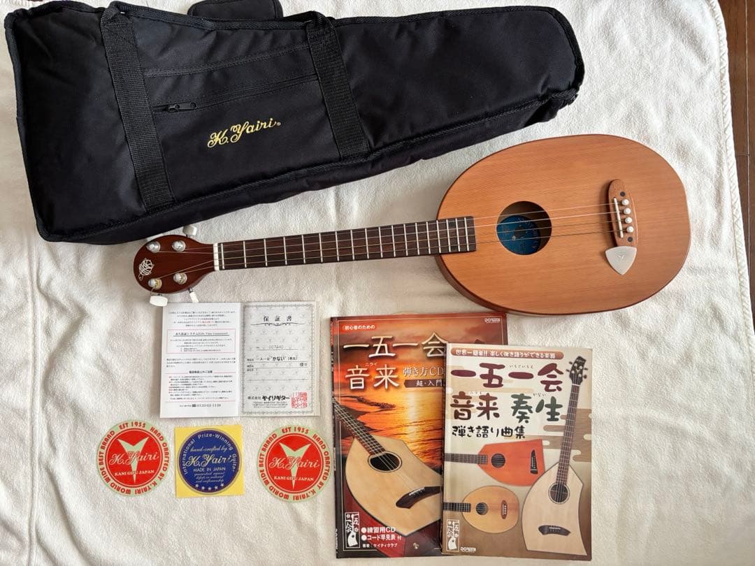 【K.Yairi 奏生 カナイ 一五一会 ウクレレギター】