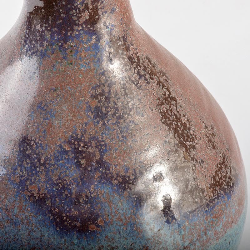 中国　海鼠釉　窯変　長顎瓶　N　R5927B