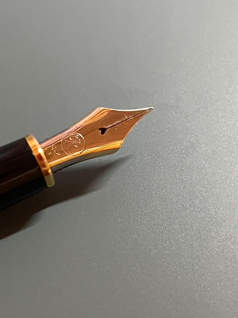 ITO-YA 伊東屋 万年筆 ロメオ No.3 ブラック/シルバーメッキ 細字