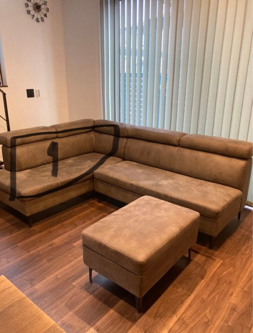 再値下げ。ソファセット（オットマン付き）東京インテリア①〜③セット/①ページ目