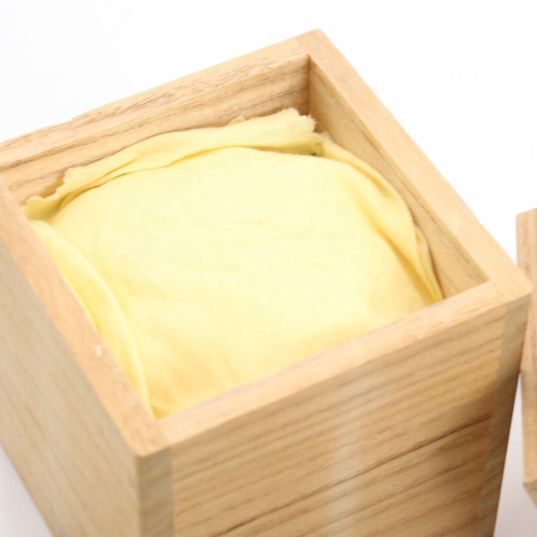 峯清作 桜文黒雪吹 棗 薄茶器 茶道具 共箱　C812　N1