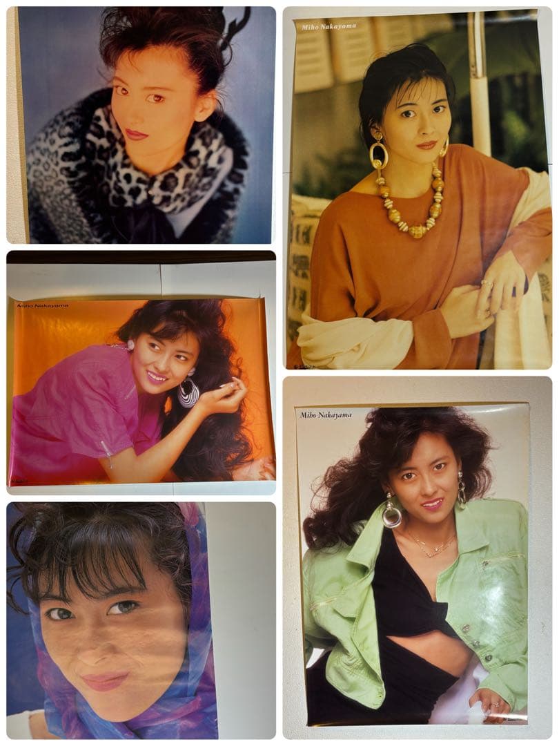 中山美穂 ポスター A2サイズ 1980年代ポスター5枚セット