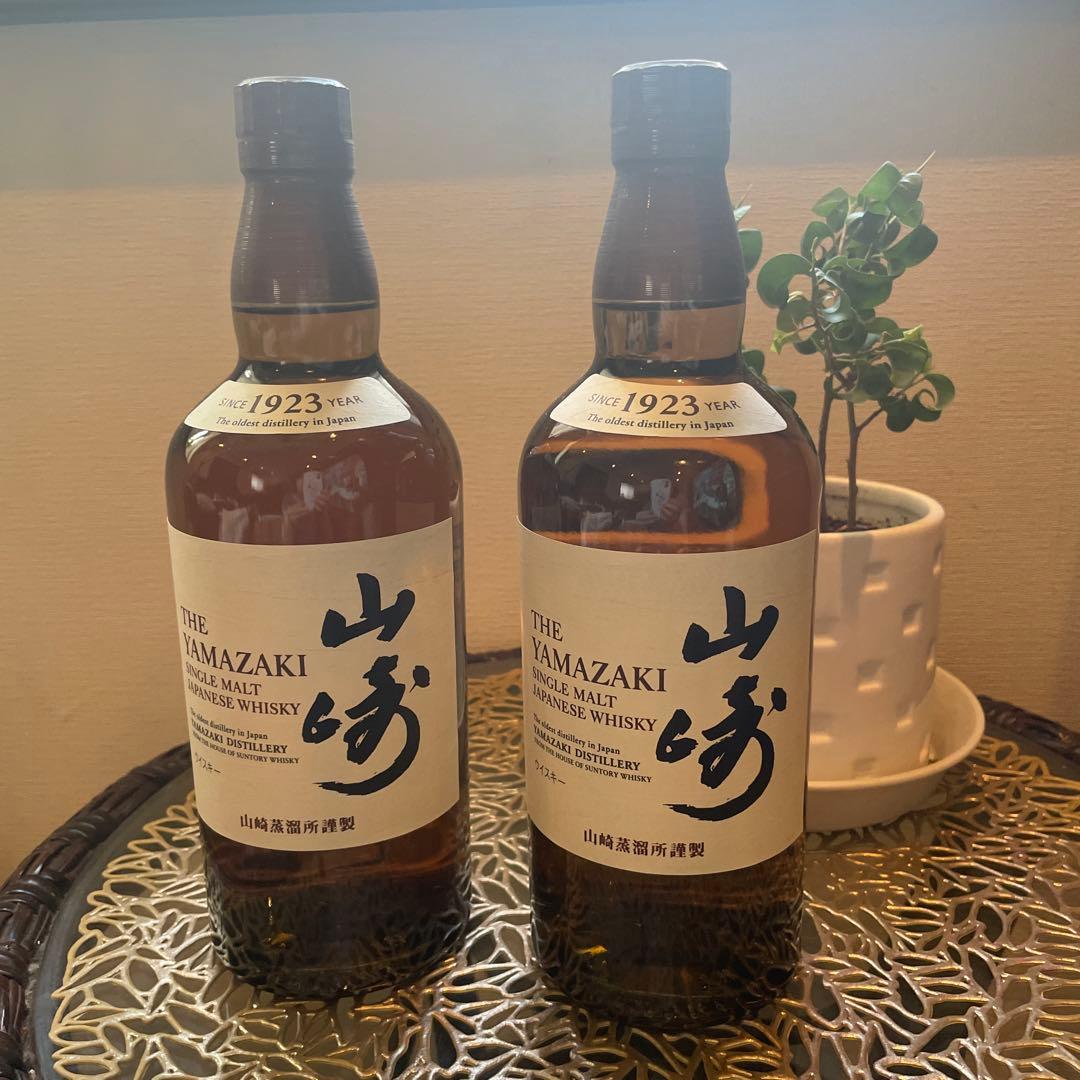 サントリー 山崎 シングルモルトウイスキー 700ml 2本