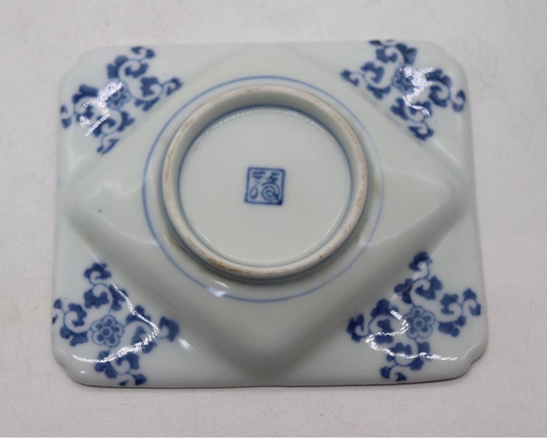 時代　伊万里　染付　寿司皿&豆皿10点セット　送料込み1125