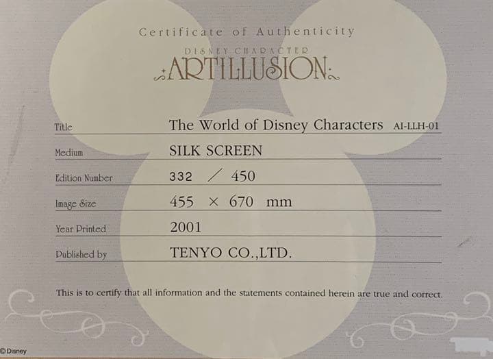 ワールド オブ ディズニー キャラクター