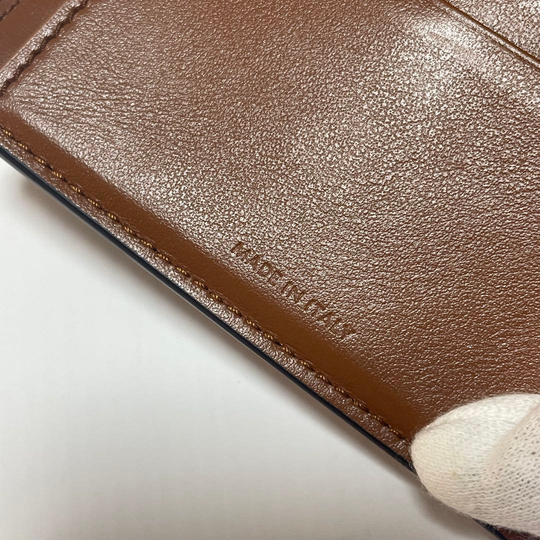 美品　セリーヌ　三つ折り財布　トリオンフ　キャンバスレザー　テキスタイル