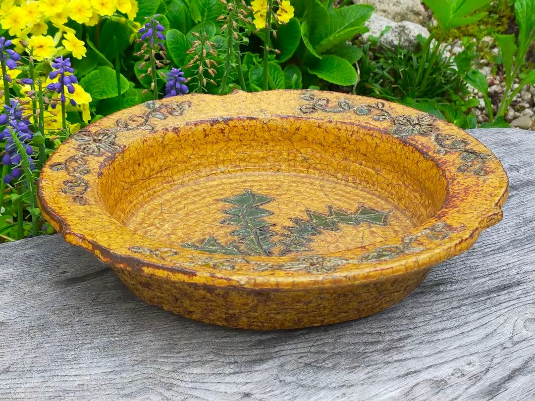 ♥時代　黃瀬戸　鉢　無傷　骨董　古玩　中国　レトロ　アンティーク