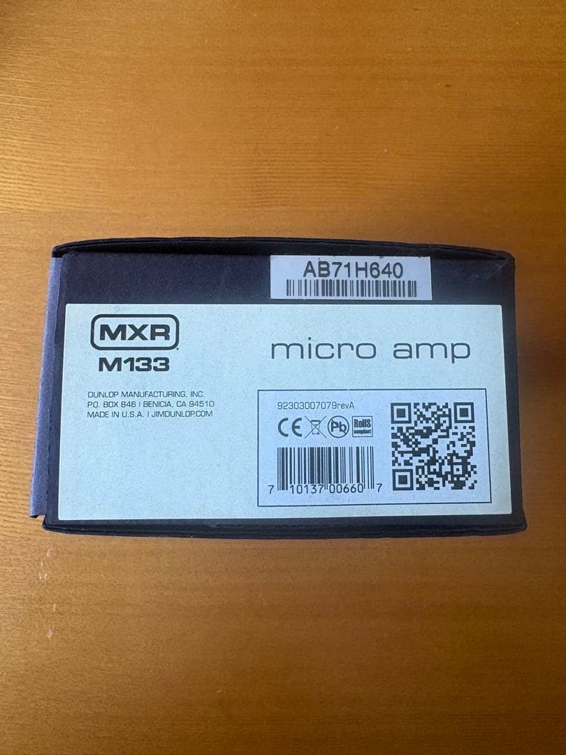 MXR M133 Micro Amp 箱・付属品ギターエフェクター