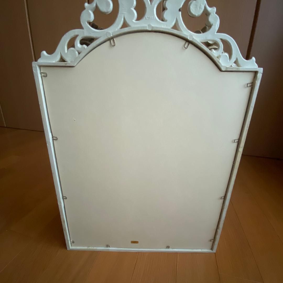 イタリア製 アンティーク風 卓上ミラー 壁掛け鏡 三面鏡