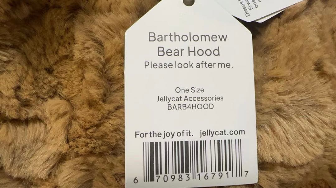  ベア デザイン フード付き スカーフ マフラー