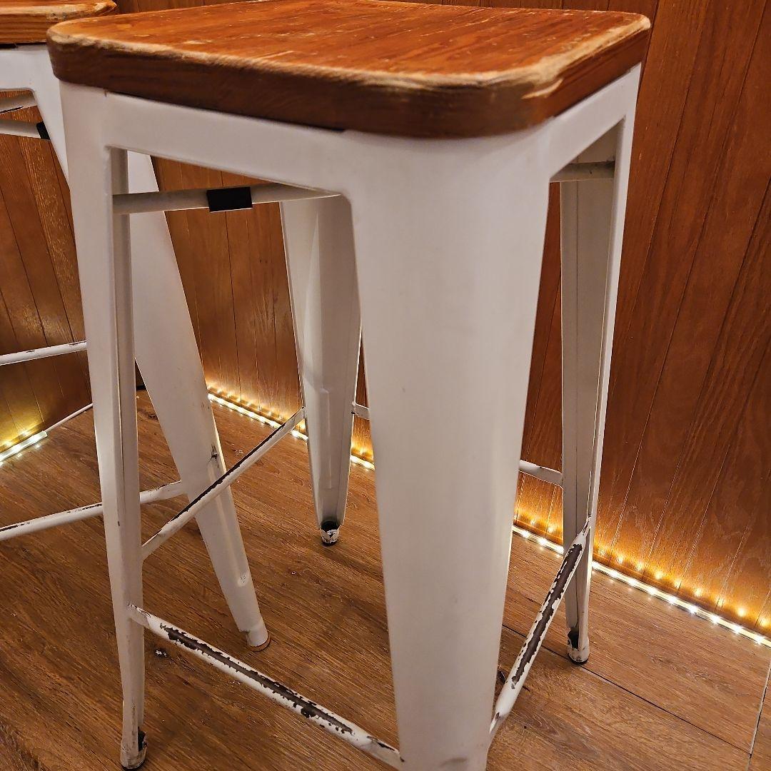 ２脚セット スタッキングスツール ヴィンテージスツール カウンターチェア