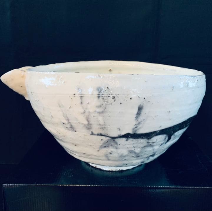 辻村史朗　粉引片口大鉢