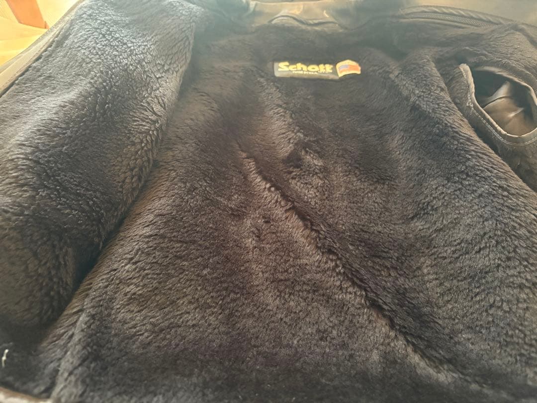 （美品）Schott ブラック シングルライダースジャケット641