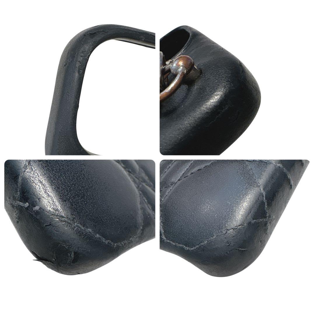 ［正規品］Dior ディオール　iPhone 14ケース　黒 キルティング