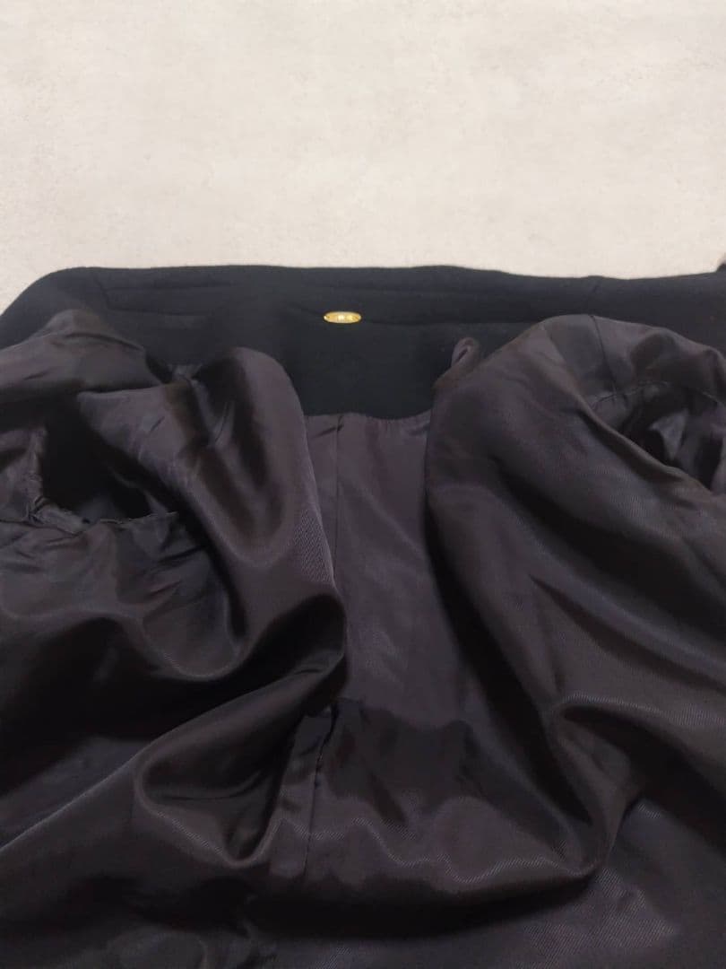 ミューズドゥドゥーズィエムクラス チェスターコート コクーン 黒