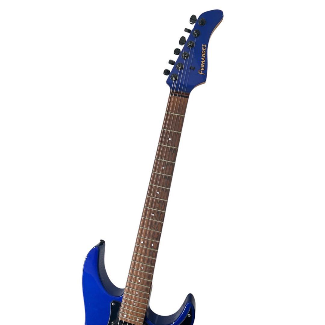 【大人気アイテム】フェルナンデス エレキギター 青 アーム付き