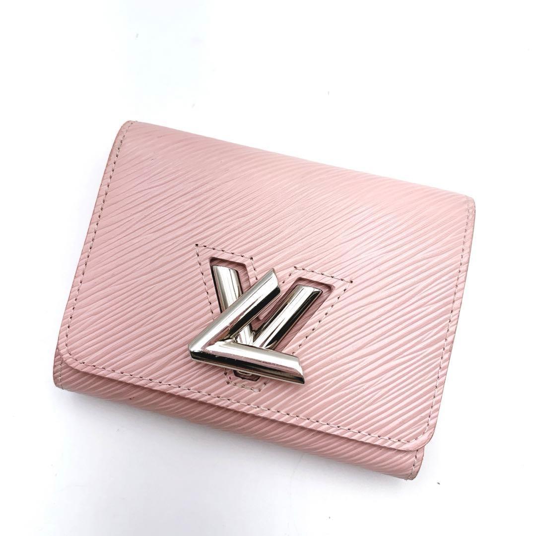 ルイヴィトン ポルトフォイユ ツイスト コンパクト XS ピンク 三つ折り エピ