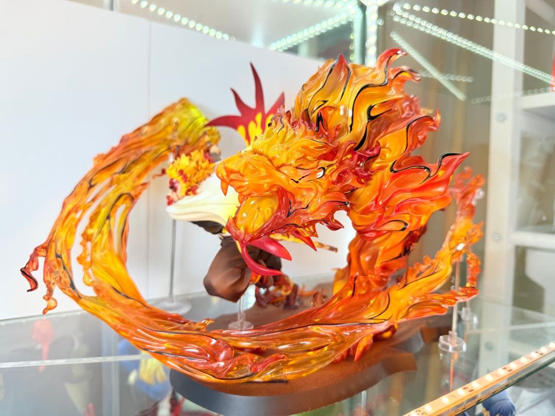 【開封品】煉獄杏寿郎 フィギュア炎の呼吸伍丿型「炎虎」/上弦の参猗窩座2体セット