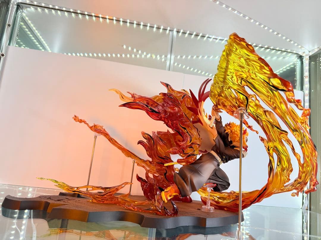 【開封品】煉獄杏寿郎 フィギュア炎の呼吸伍丿型「炎虎」/上弦の参猗窩座2体セット