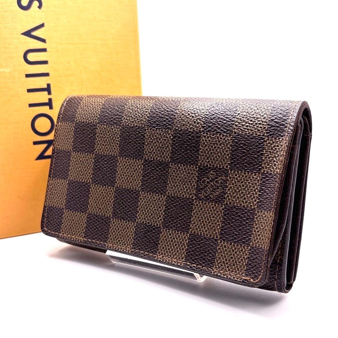 ルイヴィトン　コンパクトジップ ダミエ エベヌ 二つ折り財布 25071101