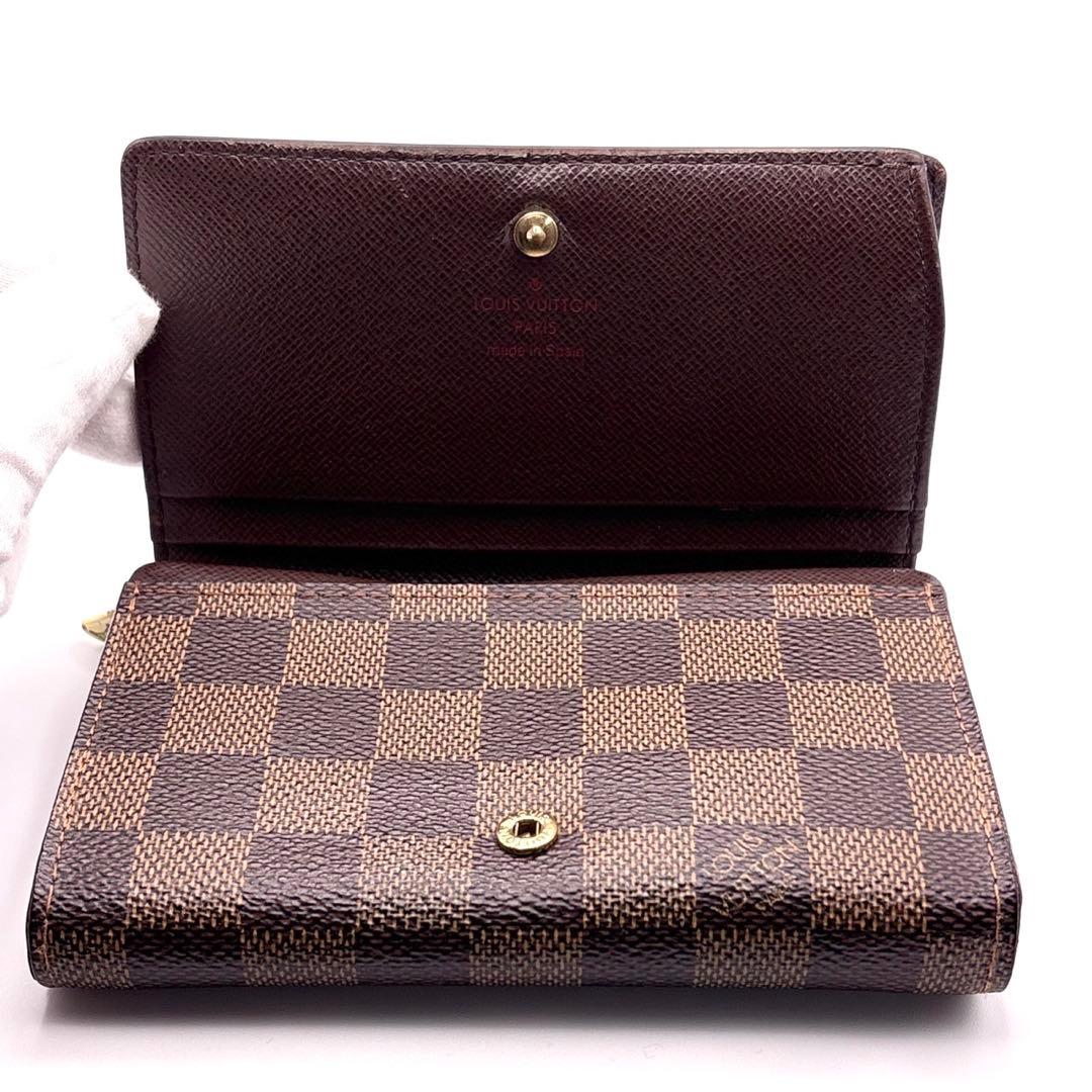 ルイヴィトン　コンパクトジップ ダミエ エベヌ 二つ折り財布 25071101