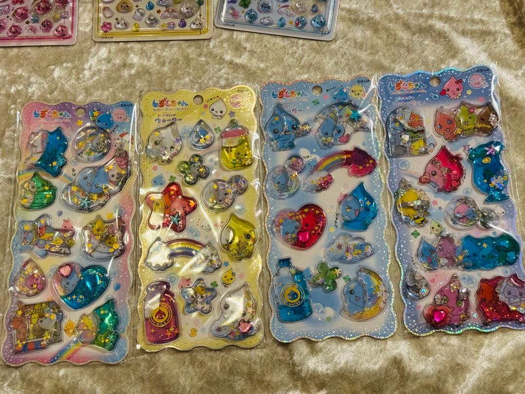 新品正規品10枚セット　しずくちゃん　ボンボンドロップミニ　ウォーター　おはじき