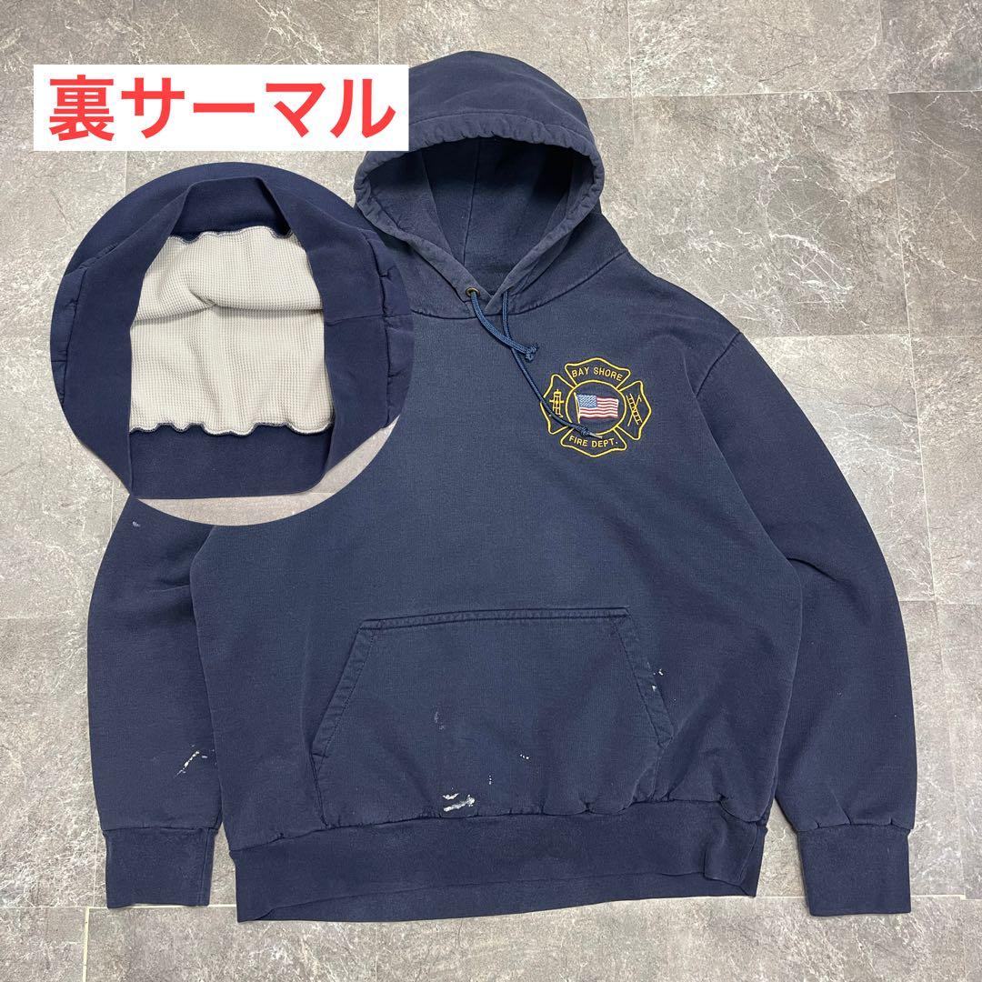 【90’s CAMBER】 USA製 パーカー XL ネイビー