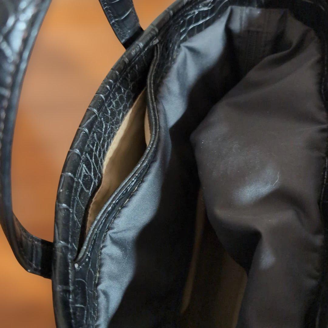 SWANY キャリーバッグ ブラック クロコ型押