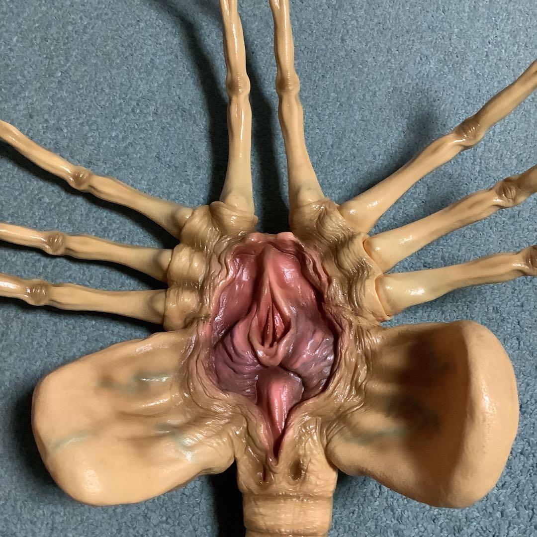 エイリアン★ソフビ★ガレージキット★フェイスハガー★1/1実物大★完成品★ツクダ