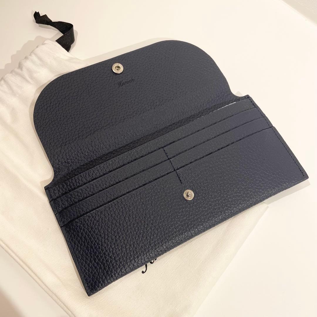 早い者勝ち　韓国　バインダー　貯金　長財布　薄い財布　ネイビー