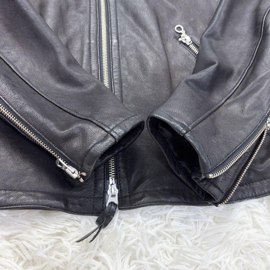 ユナイテッドアローズ レザー シングルライダースジャケット M