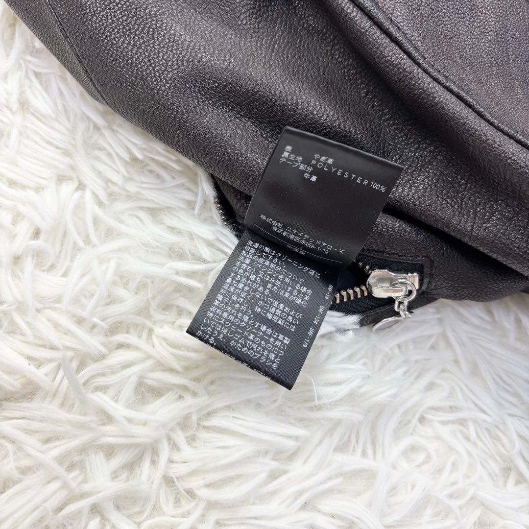 ユナイテッドアローズ レザー シングルライダースジャケット M