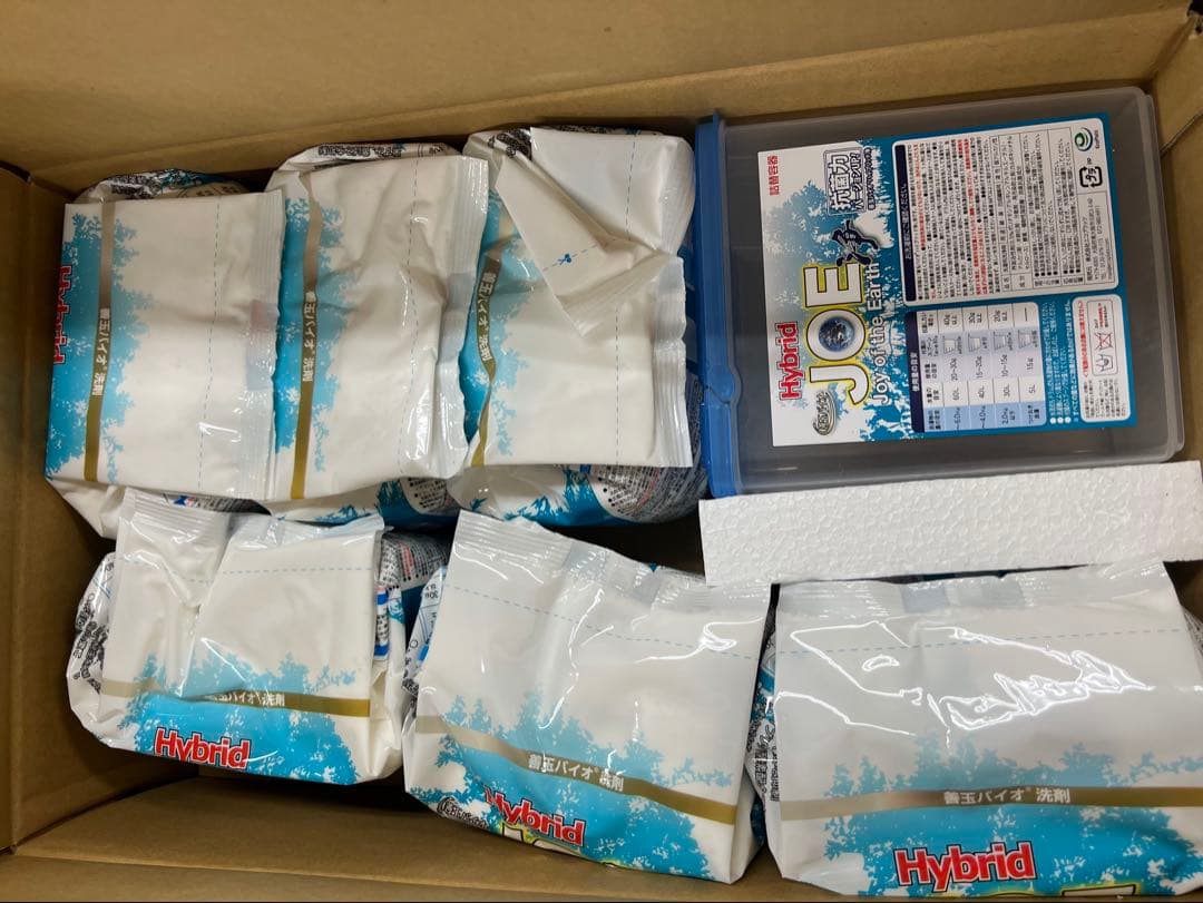 善玉バイオ洗剤　Hybrid Joe 6袋＋ケース(スプーン付き)　新品