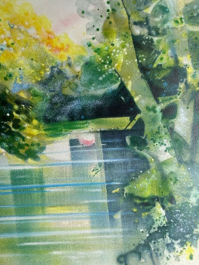 カミーユ・イレール　「春の水面」　リトグラフ6/175真贋証明書付き