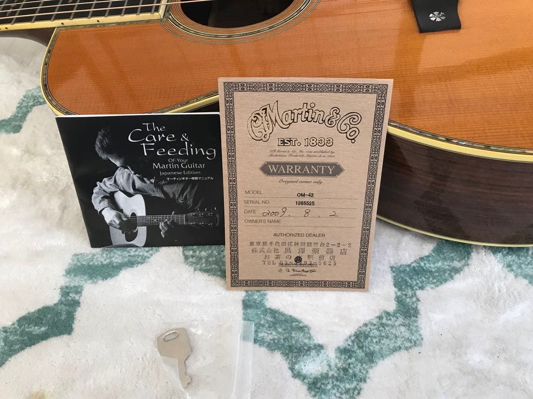 ジャンク品　アコースティックギター OM42