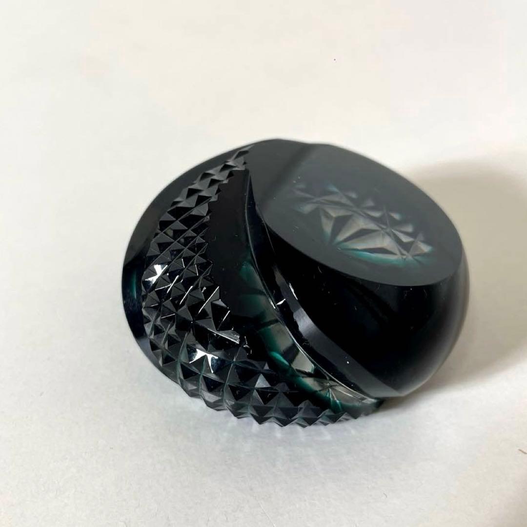 いか #XG506 島津薩摩切子・島津磯斉彬竈・薩摩の雫・切子・文鎮・薩摩