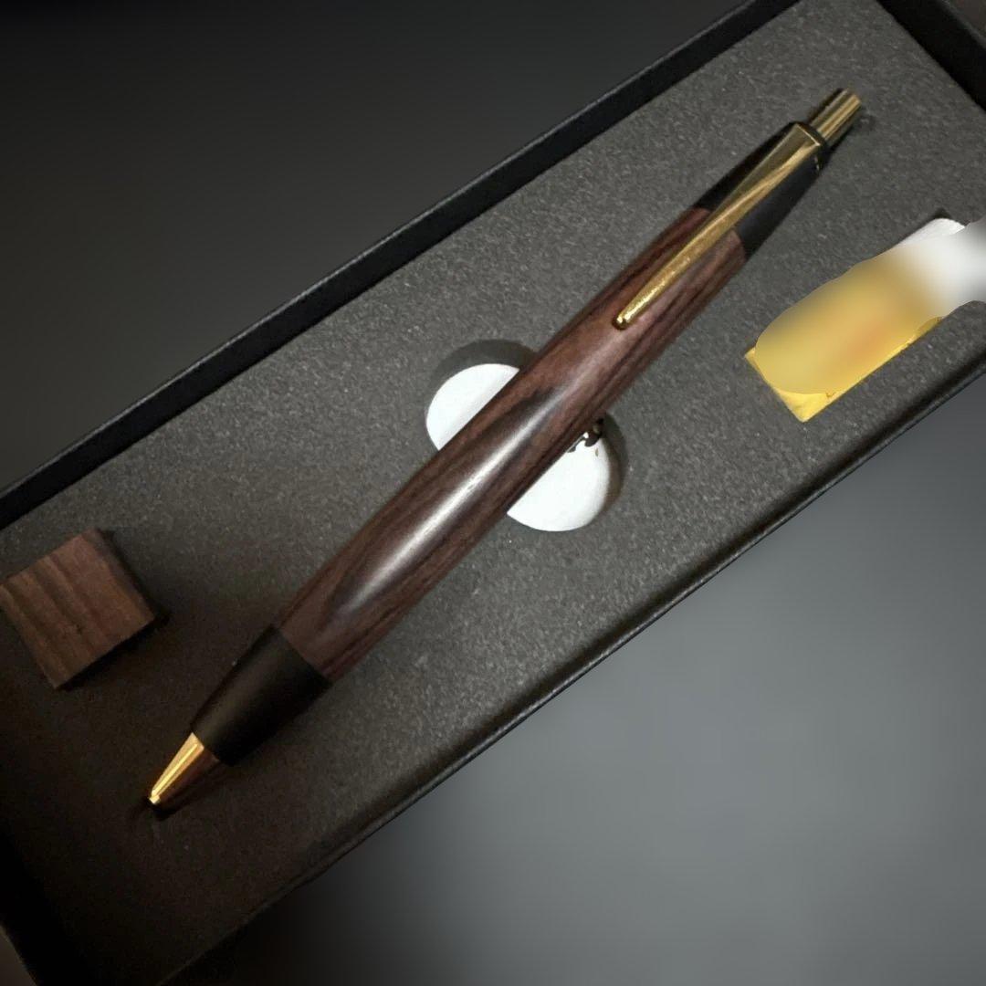 〈極美品〉野原工芸　キングウッド　スタンダードボールペン